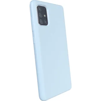 Pouzdro na mobilní telefon Picasee Liquid case na Samsung Galaxy A71 A715F - Vlastní gravírování - Modrá