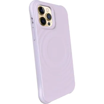 Pouzdro na mobilní telefon Picasee Shock-proof case MagSafe na Apple iPhone 12 Pro - Vlastní gravírování - Fialová