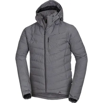 Pánská softshellová bunda Northfinder Pánská přechodná bunda zateplená lehká ZANDER, tmavě šedá,