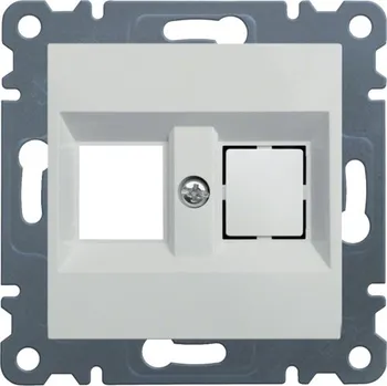 Elektrická zásuvka HAGER Kryt zásuvka datová dvojnásobná Hager Lumina bílá