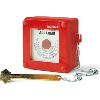 Tlačítko požární s kladívkem Scame přisazené