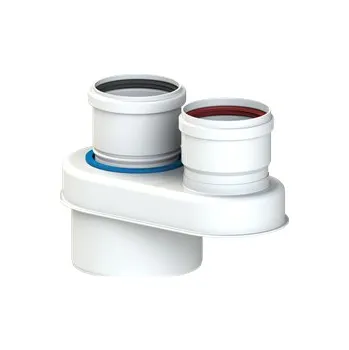 Komín Adaptér DN 60/100-2× DN 60