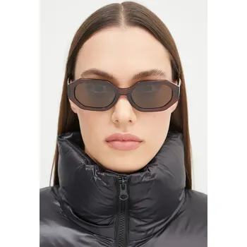 Sluneční brýle The Attico IRENE hnědá barva, ATTICO14C14SUN, ONE SIZE, 89X