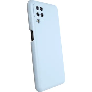 Pouzdro na mobilní telefon Picasee Liquid case na Samsung Galaxy A12 A125F - Vlastní gravírování - Modrá