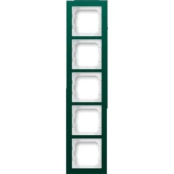 vypínač Rámeček ABB Busch-axcent pětinásobný sklo zelené