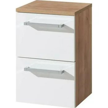 Koupelnový nábytek Skříňka spodní EBS Pure 330×500×330 mm bílá/dub PUREN33D