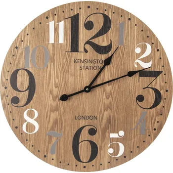 Hodiny Hodiny nástěnné dřevo hnědé pr. 60 cm