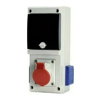 Rozvaděč Scame BLOCK1 632.3W-101 2× 230 V 1× 400 V, 32 A Kombinace zásuvková