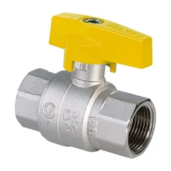 Ventil Kohout kulový plyn 1/2" FF s motýlkem