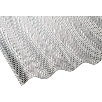 Průsvitná krytina Deska polykarbonátová vlnitá MARLON CSE Diamond VL 76/18 2UV čirá 1,045×5 m