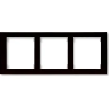 vypínač Rámeček ABB Time trojnásobný horizontální wenge