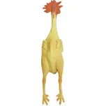 Latexový pískací kohout pro psy, žlutý varianta 45 cm