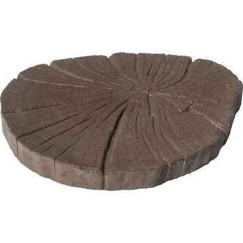 Venkovní dlažba Dlažba betonová Presbeton BARK letokruh 4 reliéfní hnědá 500×610×60 mm