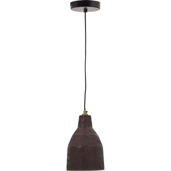 Černé dřevěné závěsné světlo Kave Home Amire 15 cm