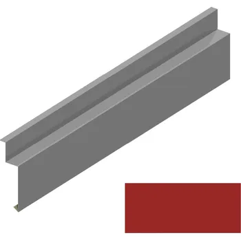 Střešní lemovaní Dilatační lišta RS138S-90 SP 25 RAL 3000 červená