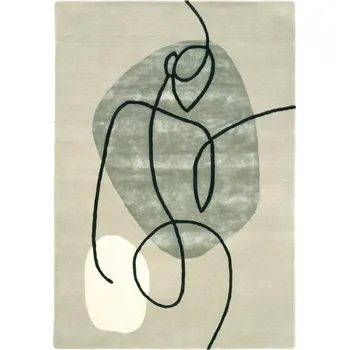 Koberec Fargotex Béžovo-zelený vlněný koberec Leia 160 x 230 cm