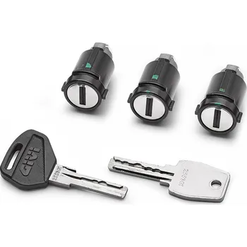 Zavazadlo na motocykl Givi SLR103 zámky s klíči pro kufry GIVI OBKEV,sada 3 ks (Sada pro 3kufry)