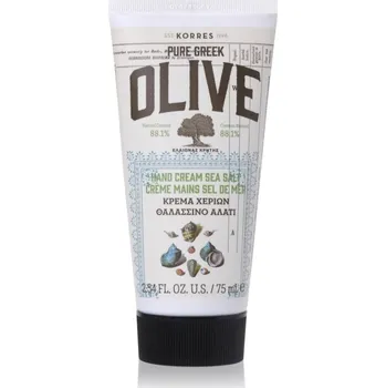 Péče o ruce Korres Pure Greek Olive & Sea Salt hydratační krém na ruce s mořskou solí 75 ml
