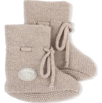 Capáčky Merino botičky Classic "Beige" Lillelam VELIKOST: 56/2 měsíce