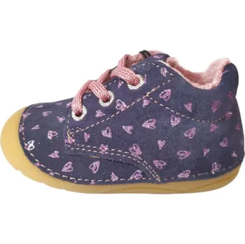 Dívčí polobotky Capáčky Lurchi 33-13904-22 Suede Navy zateplené dívčí Velikost: 18