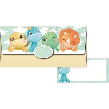 Kalendář Obálka na peníze dětská, 55-073, dinosauři