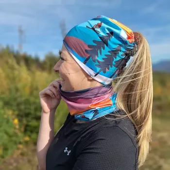 Sportovní čelenka Sportovní Nákrčník Horský lyžař