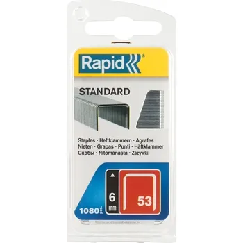 Průmyslová sponka Spony Rapid Standard 53 11,3×6×0,7 mm 1 080 ks