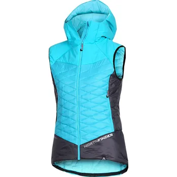 Dámská větrovka Northfinder Dámská zateplovací skialpová vesta Primaloft® JAVOROVA 1, modrá, L