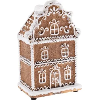 Perníkový domeček polyresin, 9,5x15,5x7cm