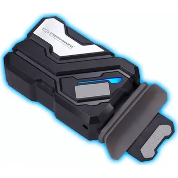 Domácí ventilátor Esperanza Chladící ventilátor pro USB LED notebook NORTE černý EGC103