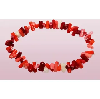 Náramek Červený korál náramek mix barev