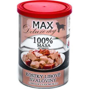 Krmivo pro psa Falco Konzerva Max Deluxe Kostky libové svaloviny 400 g Počet kusů: 15ks/400g