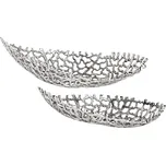 Eglo 427086 - SADA 2x Dekorační podnos KIMITSU 44/61 cm stříbrná