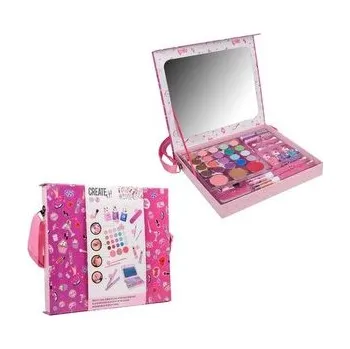 Set školních potřeb Zestaw kosmetyczny walizeczka różowy CREATE IT!