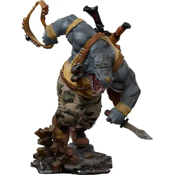 Iron Studios TMNT - Rocksteady socha, měřítko 1:10, 24 cm