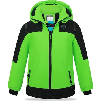 Chlapecká zimní bunda - KUGO BU616, signální Barva: Zelinkavá, Velikost: 104