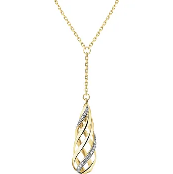 Náhrdelník Zlatý náhrdelník s briliantem - 0,003 ct - ryzost 585 - 116.212