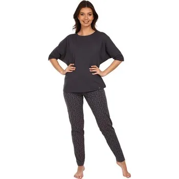 Pánské pyžamo Pleas Domácí oděv tmavá šedá S (178667-205-038)