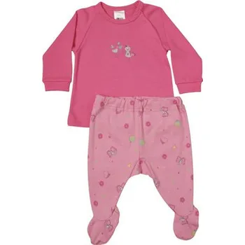 Dívčí pyžamo Pleas Kojenecké pyžamo růžová 086 (162468-503-086)