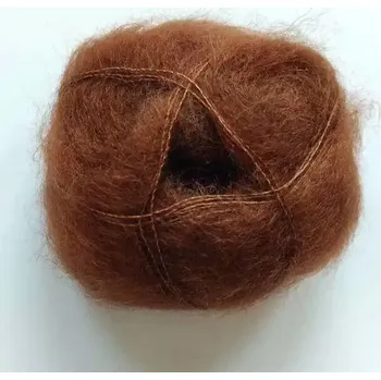 Příze Mohair by Canard Brushed Lace Oříšek 3040 (Mohérová příze Brushed Lace Walnut)