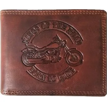Peněženka Kožená tenká peněženka MOTO TAN