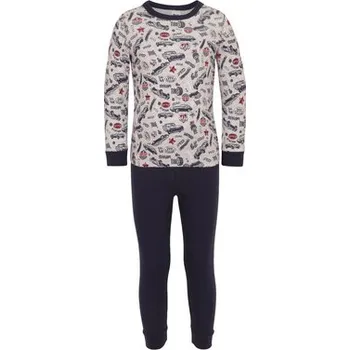 Pánské pyžamo Pleas Chlapecké pyžamo dlouhé modrá 092 (176116-800-092)