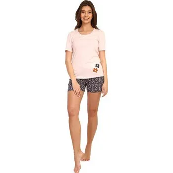 Pánské pyžamo Pleas Dámské pyžamo krátké růžová 2XL (177478-503-046)