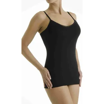 Pleas Dámská košilka se špagetovým ramínkem ATTRACTIVE černá L (147318-000-042)