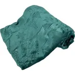 HOME ELEMENTS Mikroflanelová deka 150 x 200 cm, 220 GSM, Tmavě zelená Jacquard