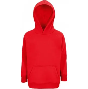 Chlapecká mikina Sol's Dětská organická mikina Stellar s kapucí a fleecem zevnitř Barva: červená, Velikost: 4 roky (96/104) L03576