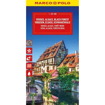 MARCO POLO Reisekarte Vogesen, Elsass, Schwarzwald 1:225.000