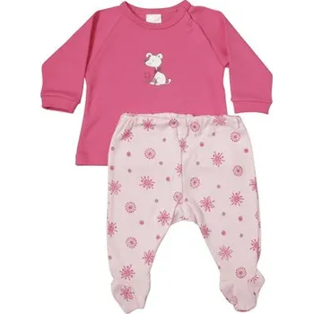 Dívčí pyžamo Pleas Kojenecké pyžamo rosa 068 (162468-506-068)