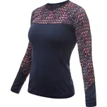 Sensor Merino Impress dámské tričko dlouhý rukáv deep blue/origami M