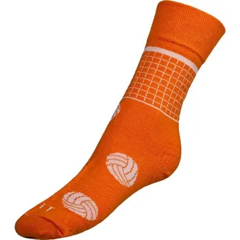Dámské ponožky Ponožky Volejbal Oranžová,Bílá BX1000934 - 35-38